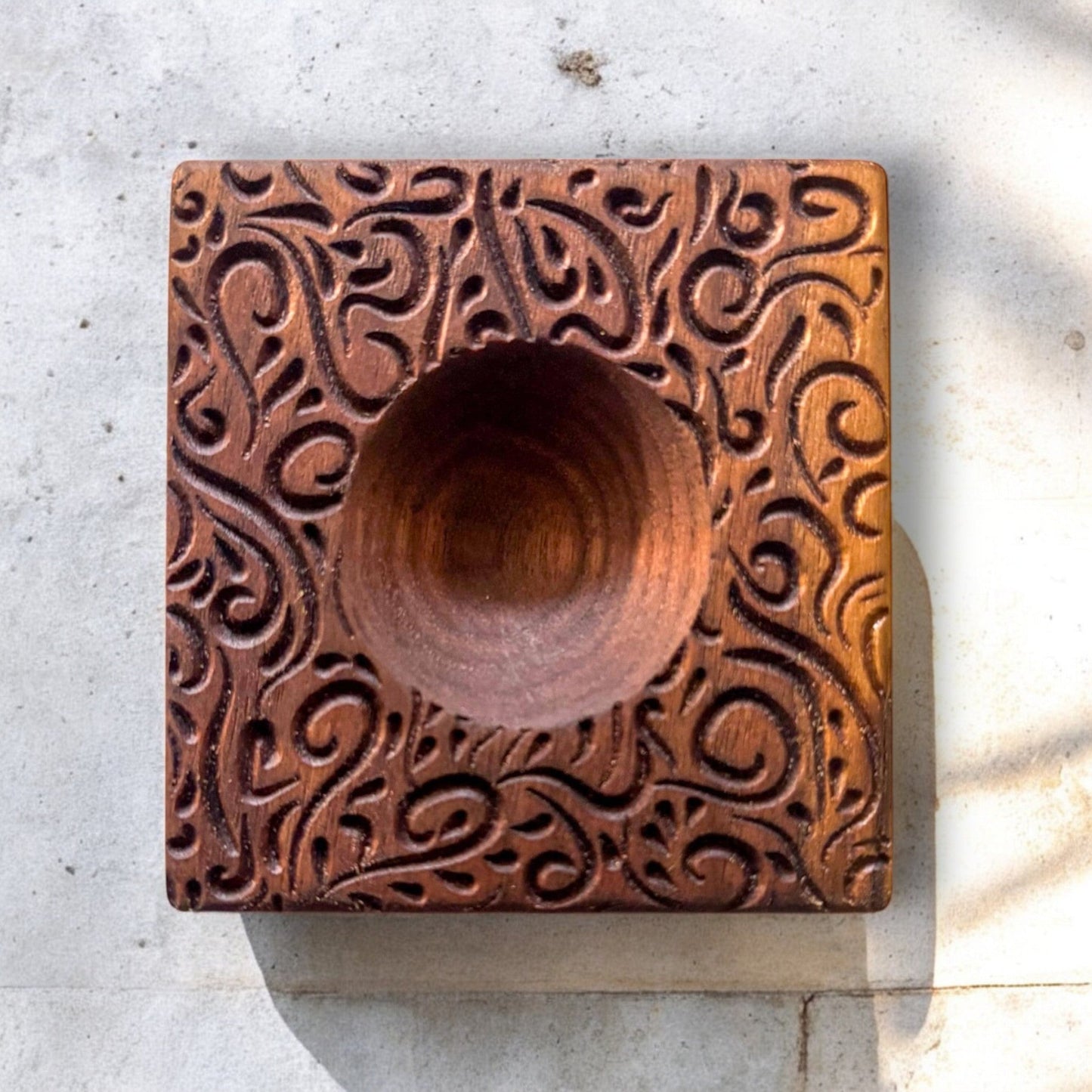 Square Floral Artisan Ravioli Mold