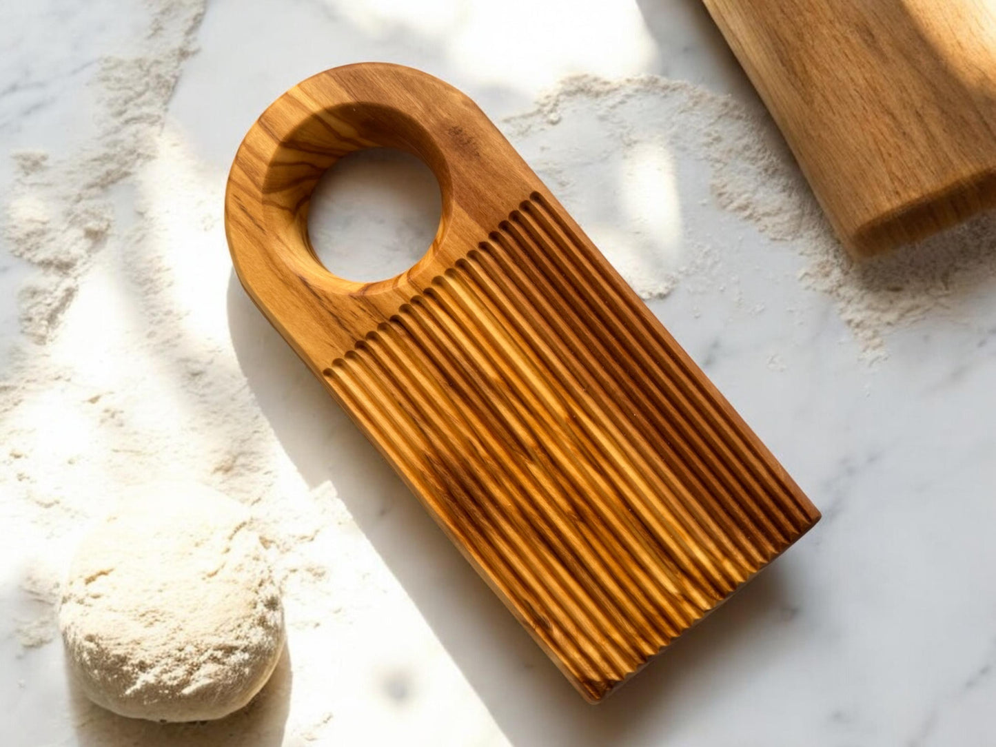 Classic Olive Wood Gnocchi Board