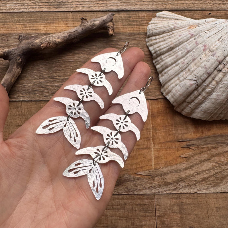 Fish Bone Earrings-zoom-