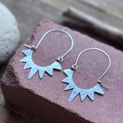 Sun Hoop Earrings
