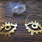 Metal Eye Hoop Earrings