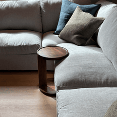 Dovetail Sofa Table | Modern Round C - Side Table - Aware House