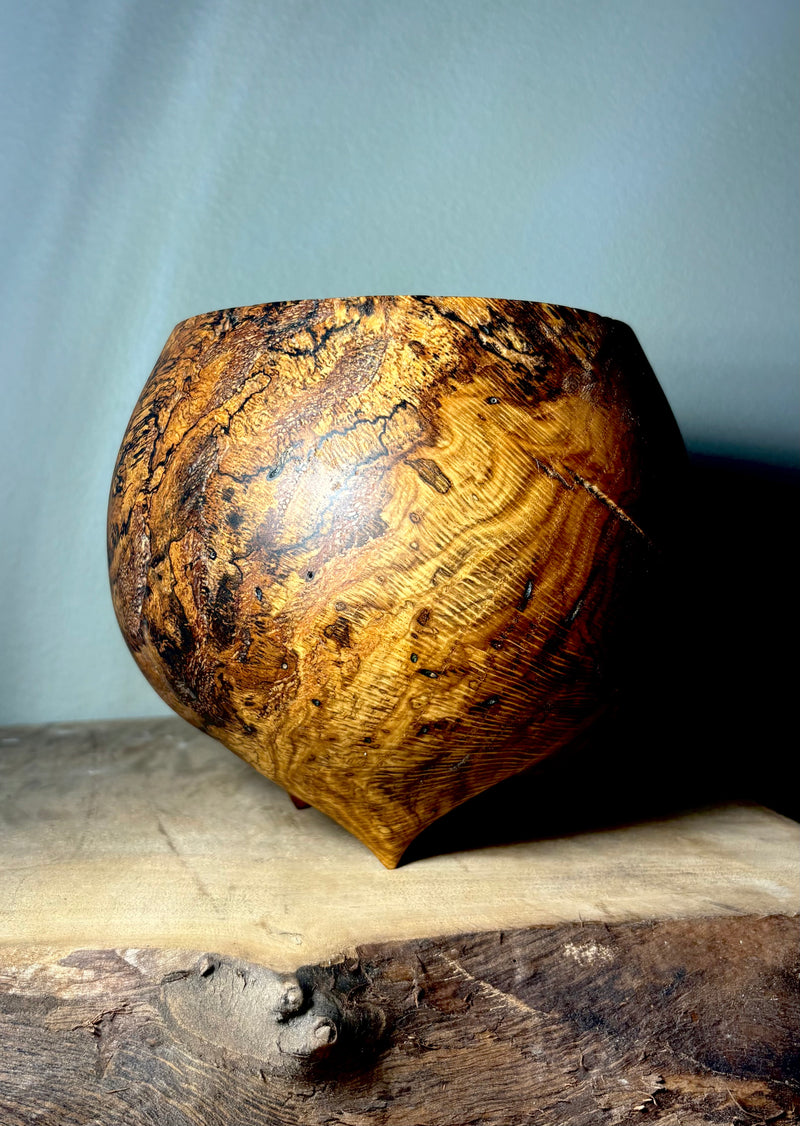 North Carolina Red Oak Burl Caldron-zoom-