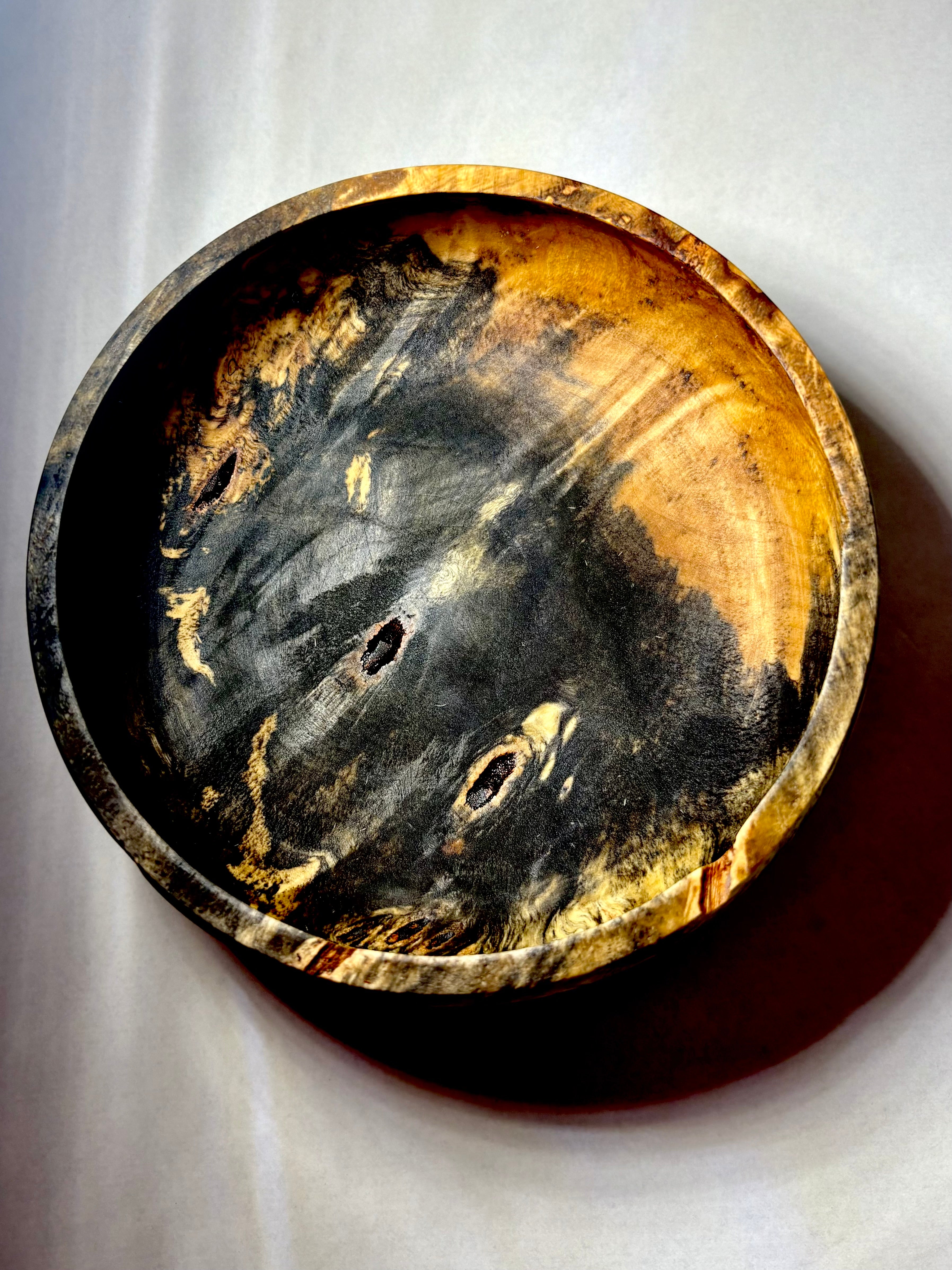 California Buckeye Burl Bowl