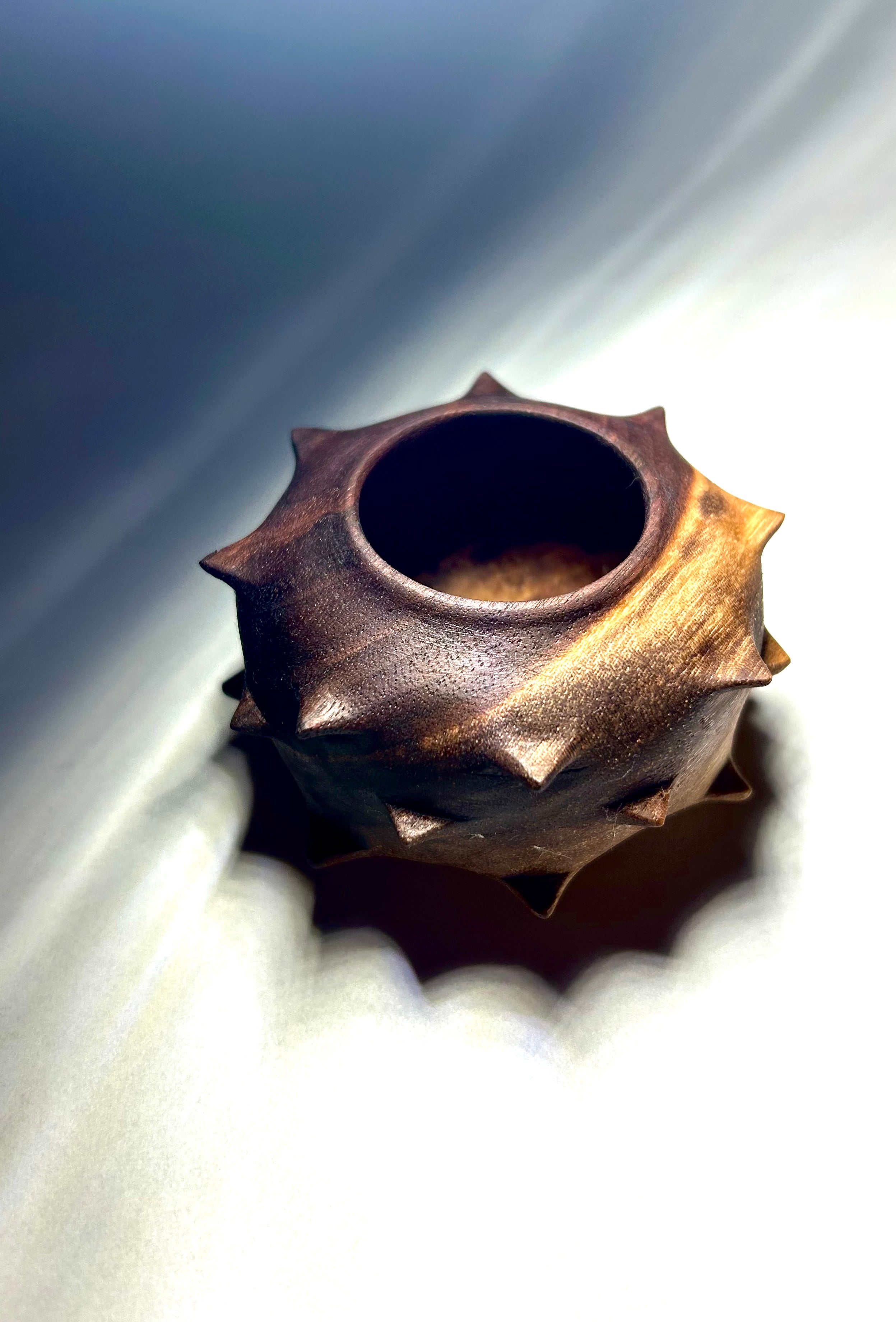 Black Walnut Urchin Hollow Form-zoom-3