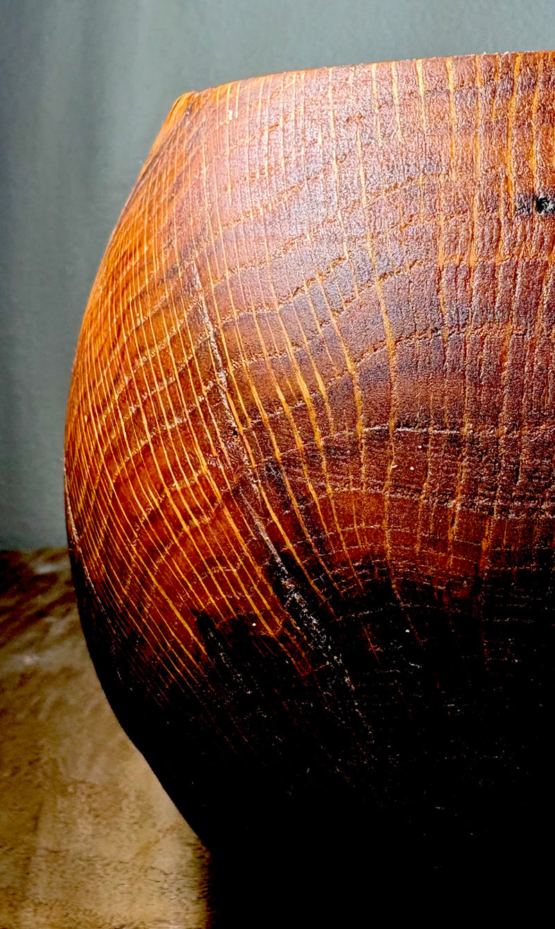 North Carolina Red Oak Burl Caldron-zoom-