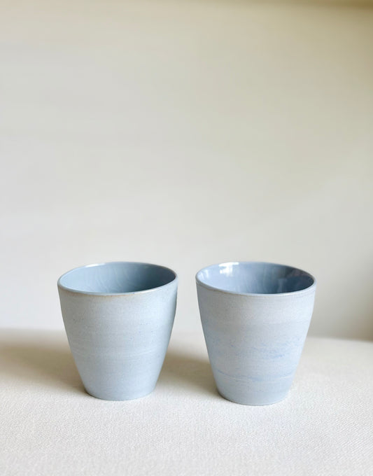 Blue Porcelain Cups (Set of 2)