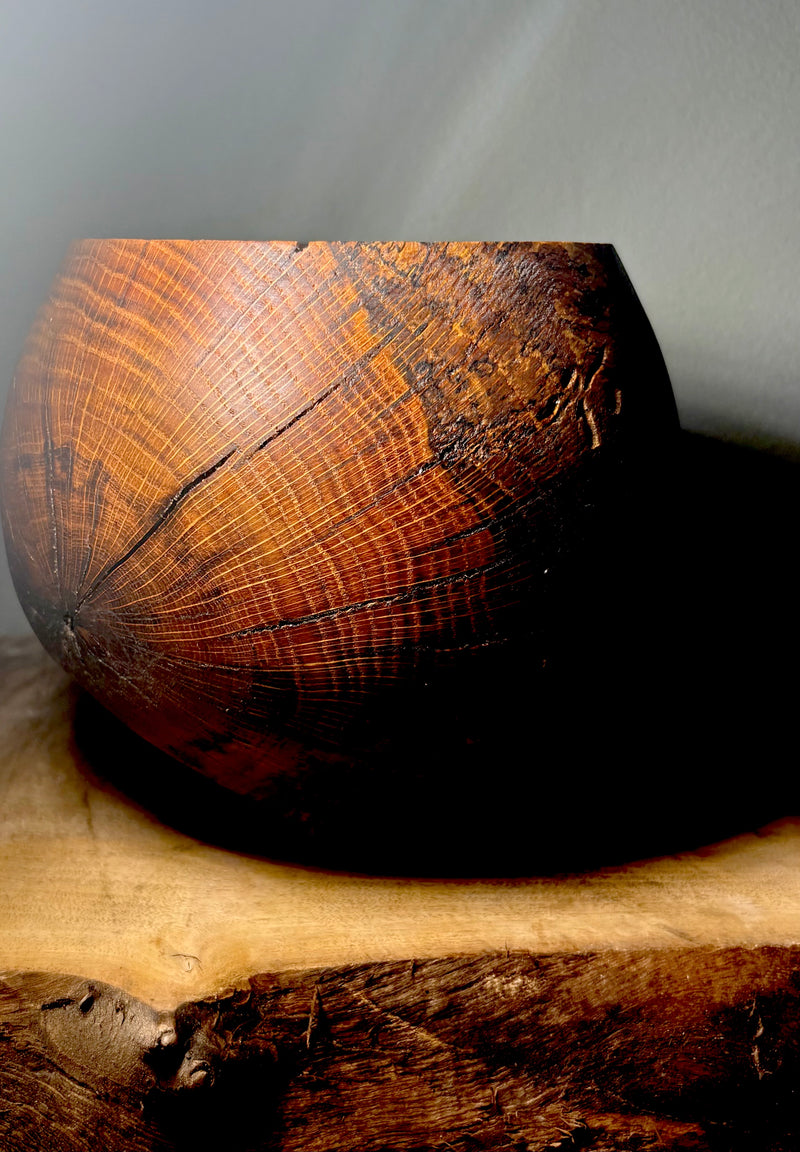 North Carolina Red Oak Burl Caldron-zoom-