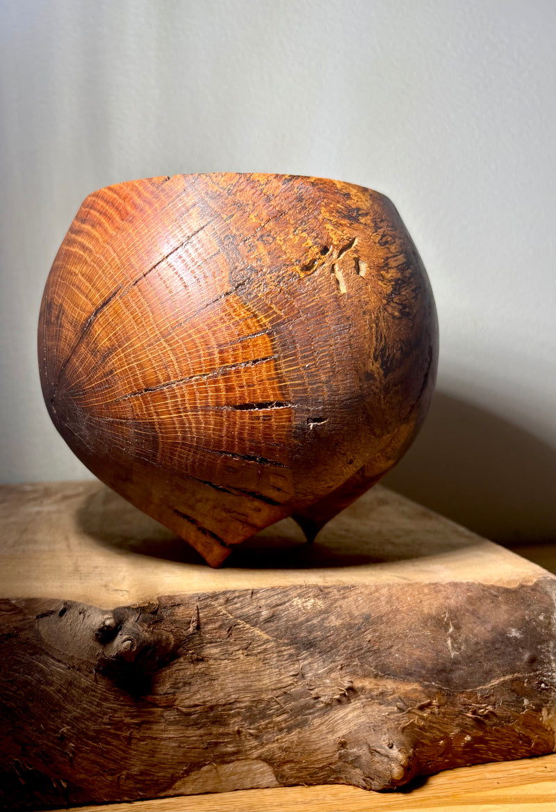 North Carolina Red Oak Burl Caldron-zoom-