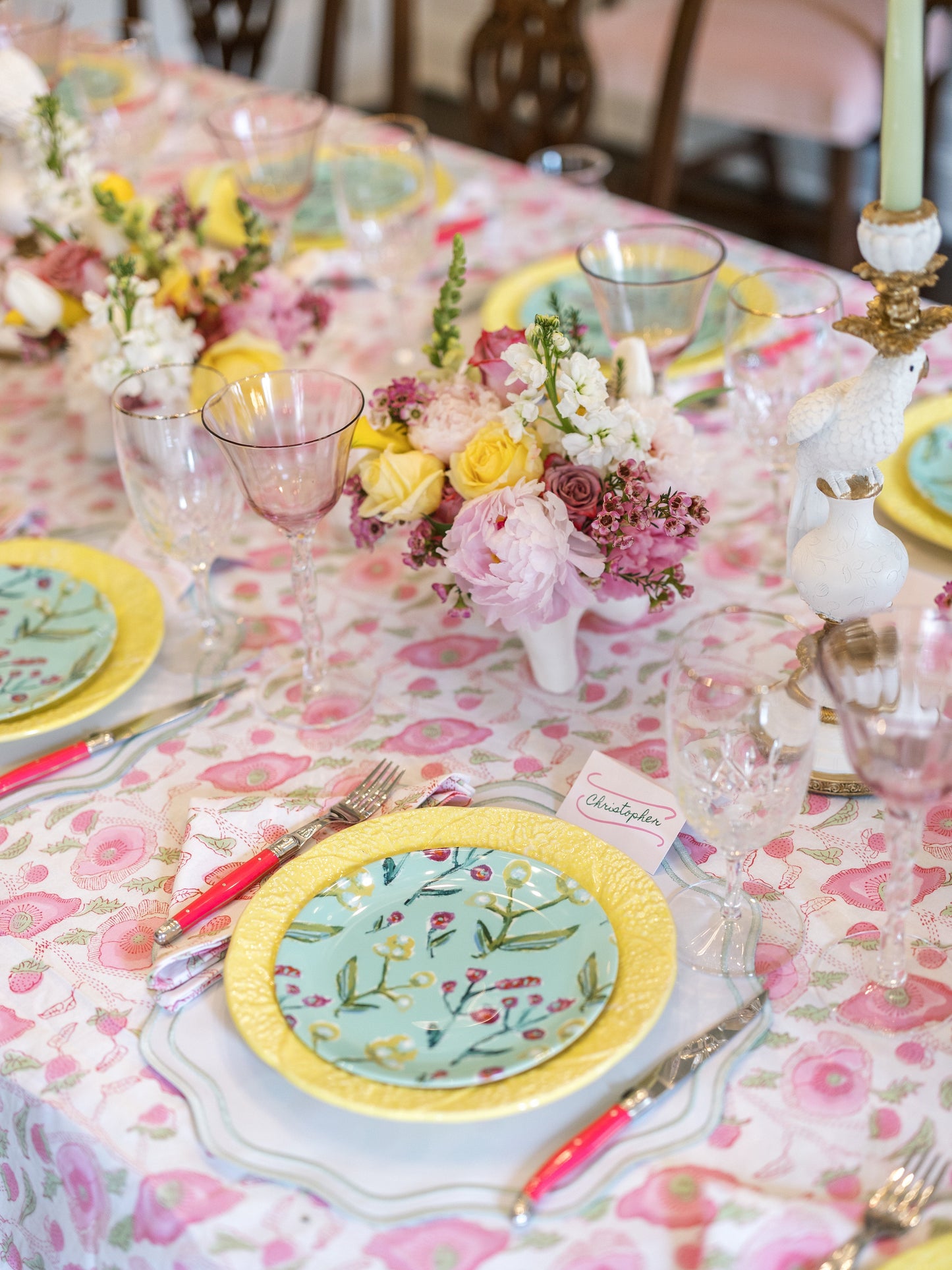 Honeysuckle China Plate Set