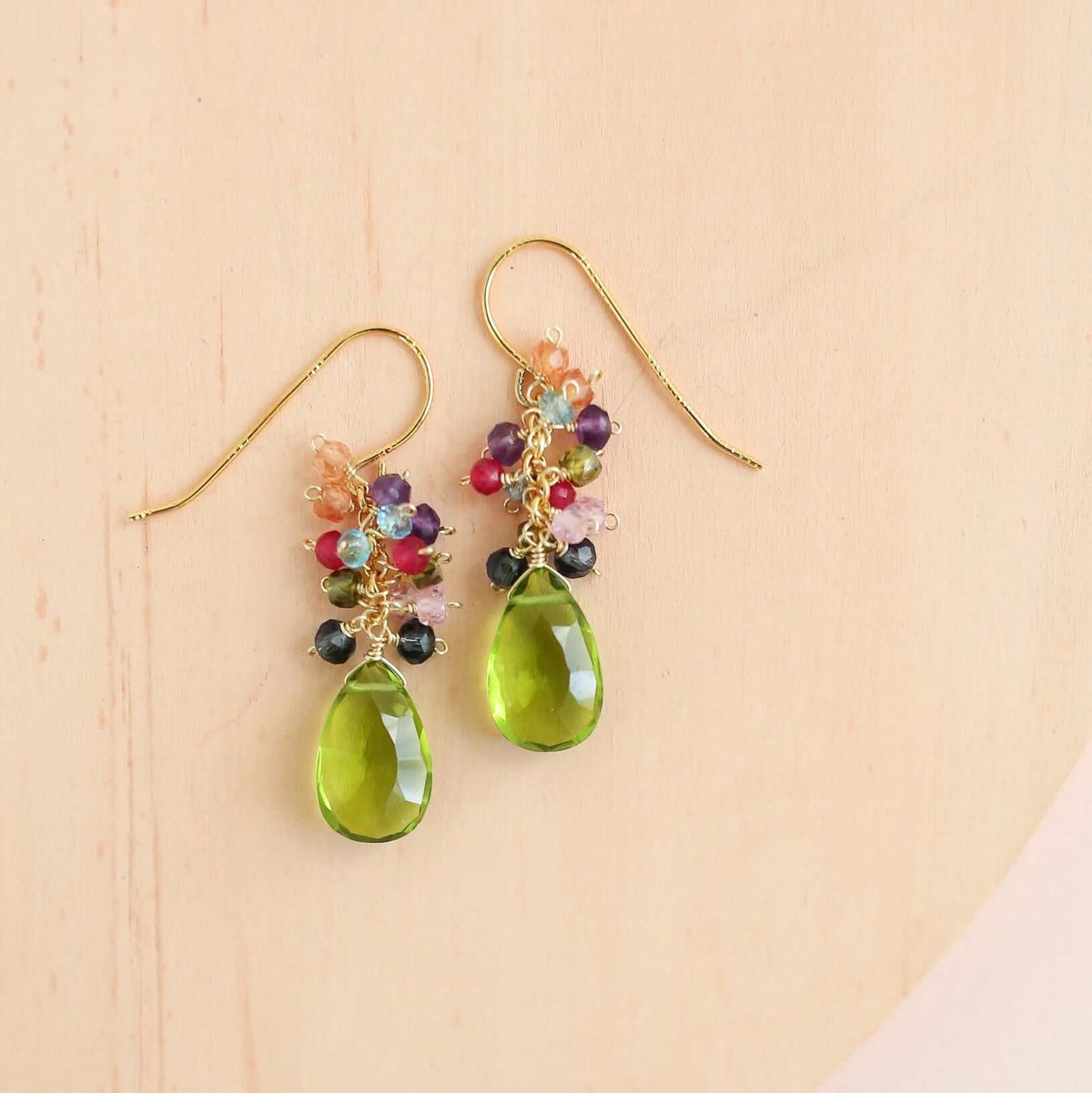 White Chalcedony Bala Earrings-6