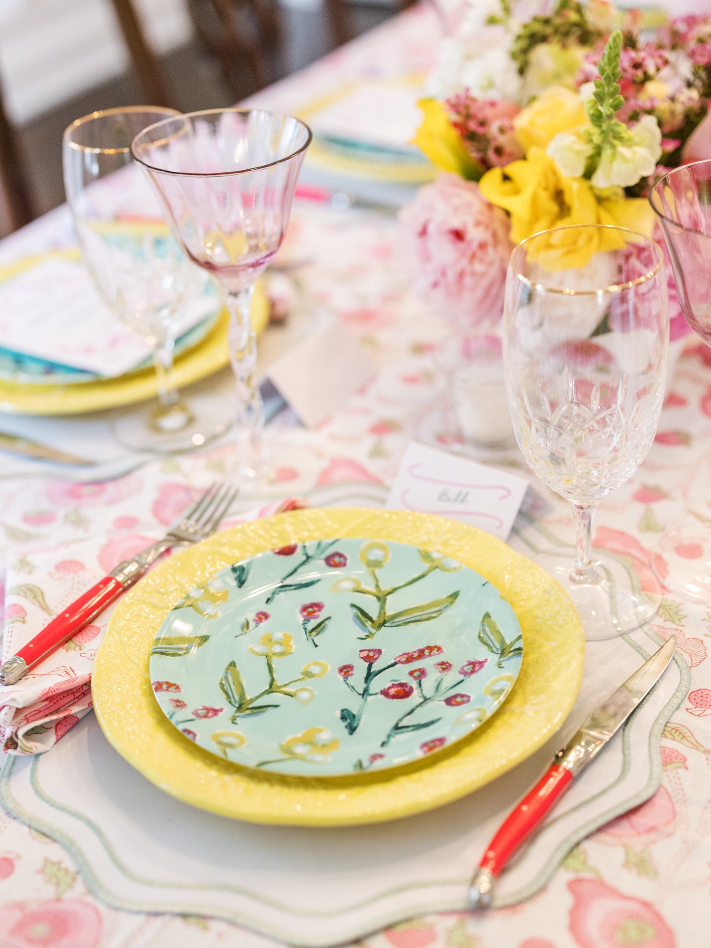 Honeysuckle China Plate Set