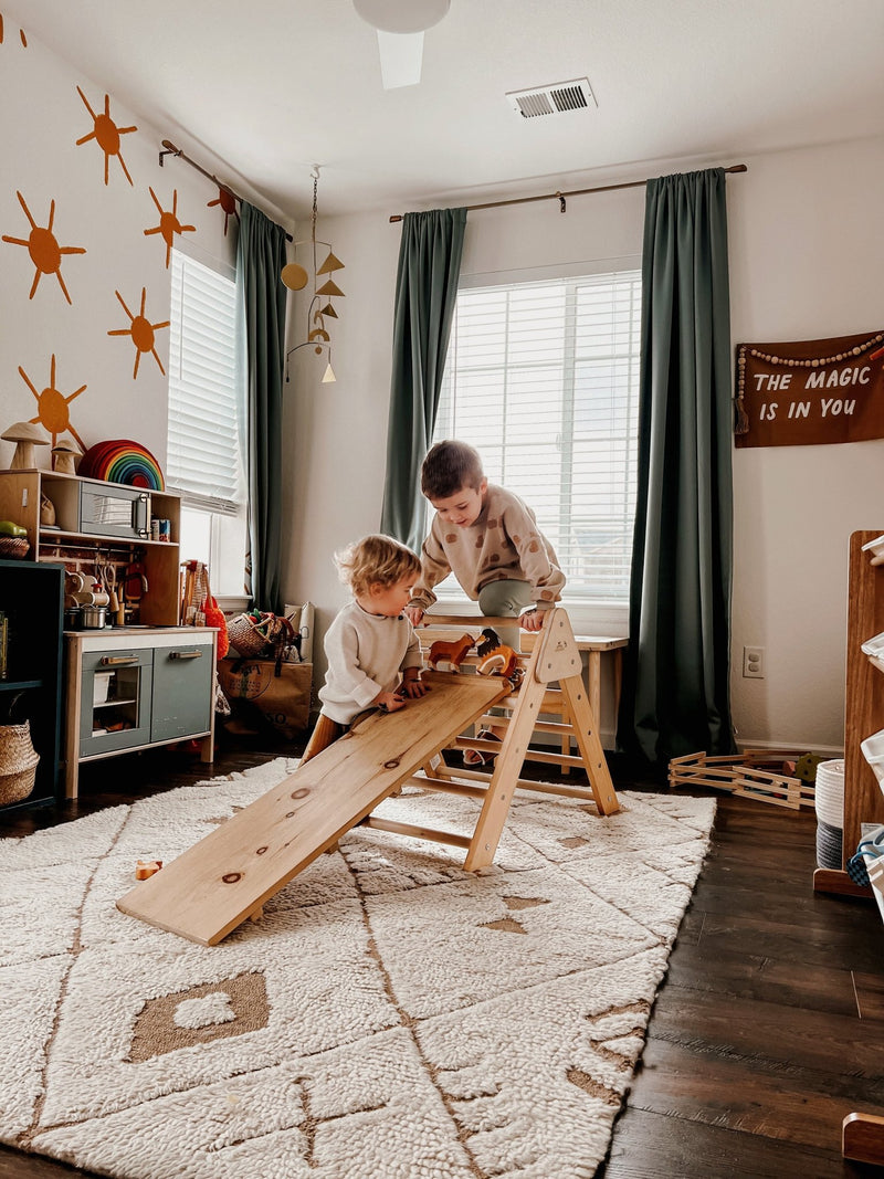 Small Wooden Climbing Triangle | Toddler Climbing Toy-zoom-