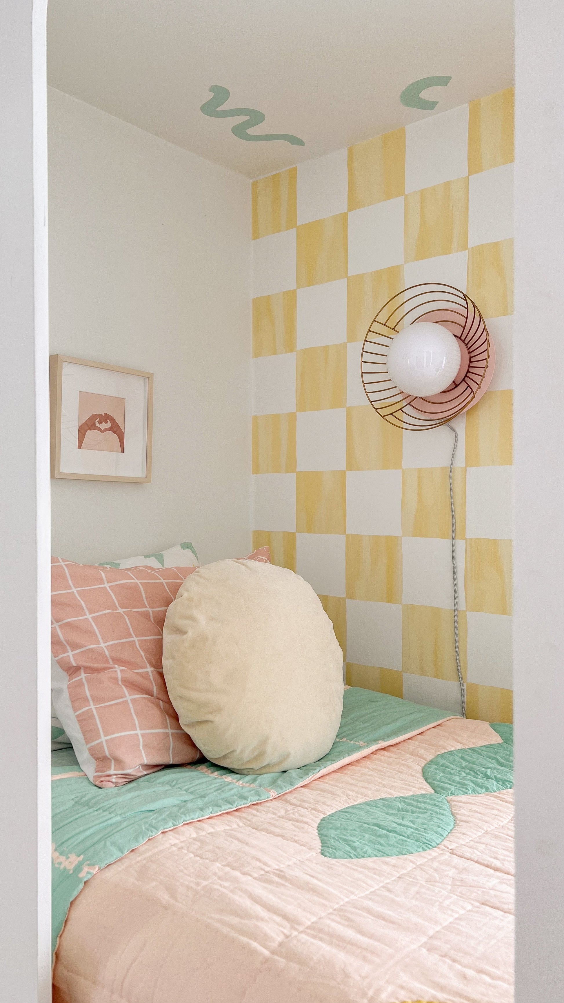 Checkers Wallpaper, lemon-4