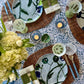 Blue and Teal Posey China Plate Set