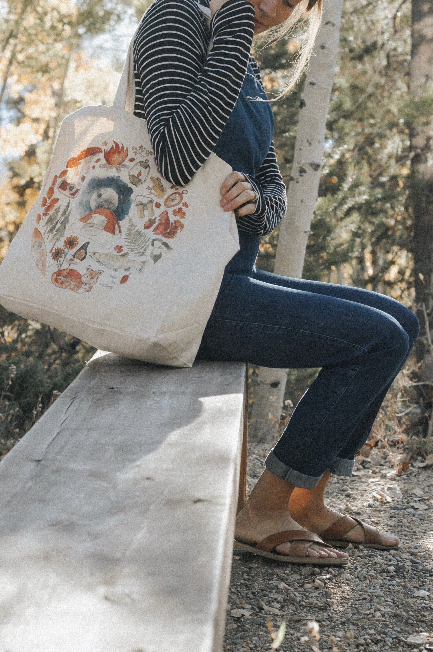 Free to Explore (Camping Edition) Tote Bag