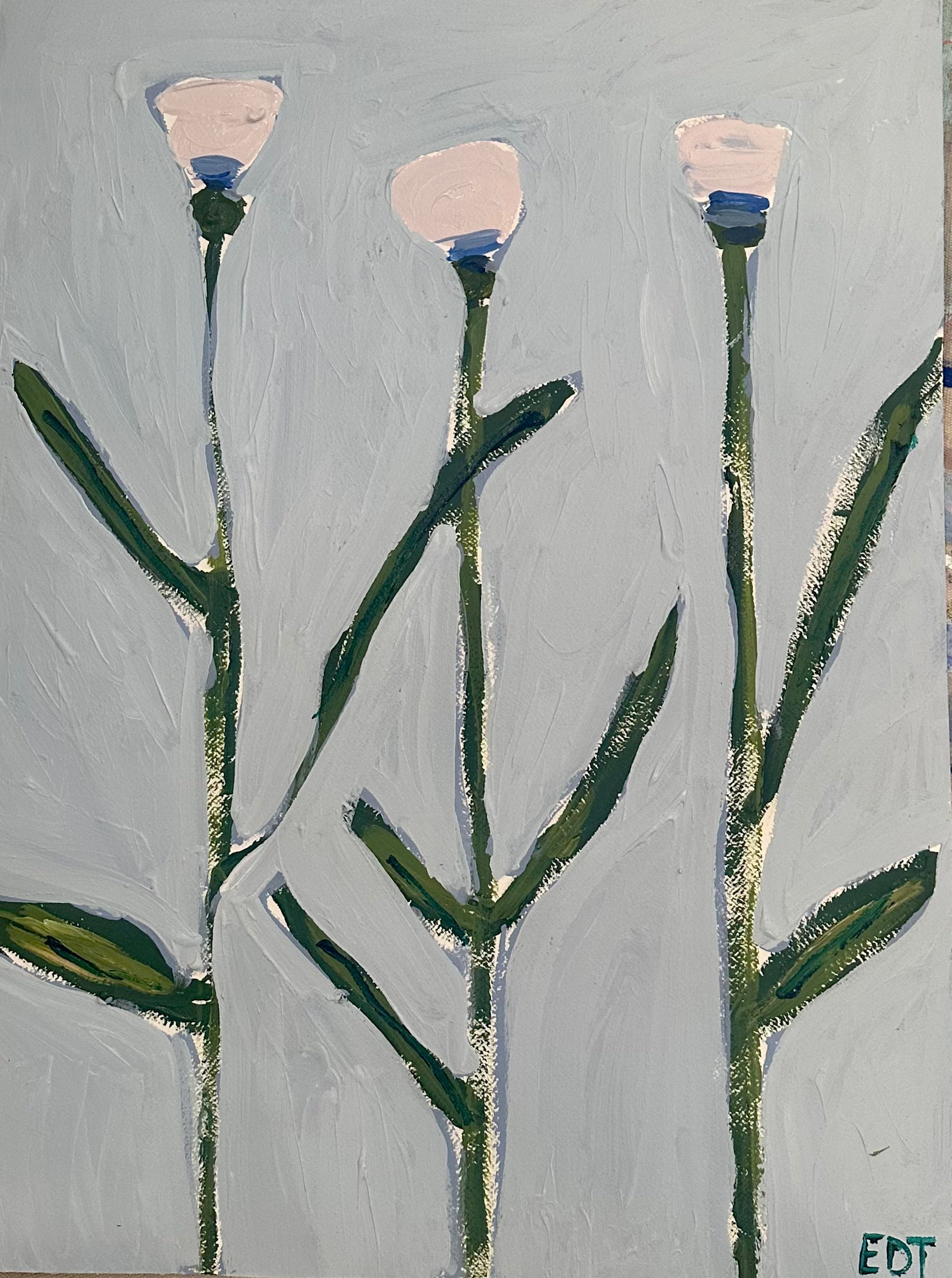 Diana Tulips Acrylic Painting