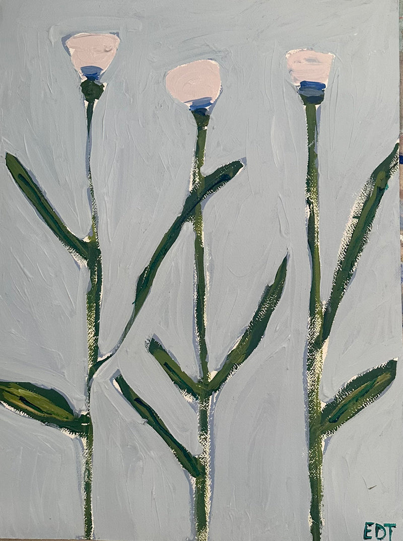 Diana Tulips Acrylic Painting-zoom-