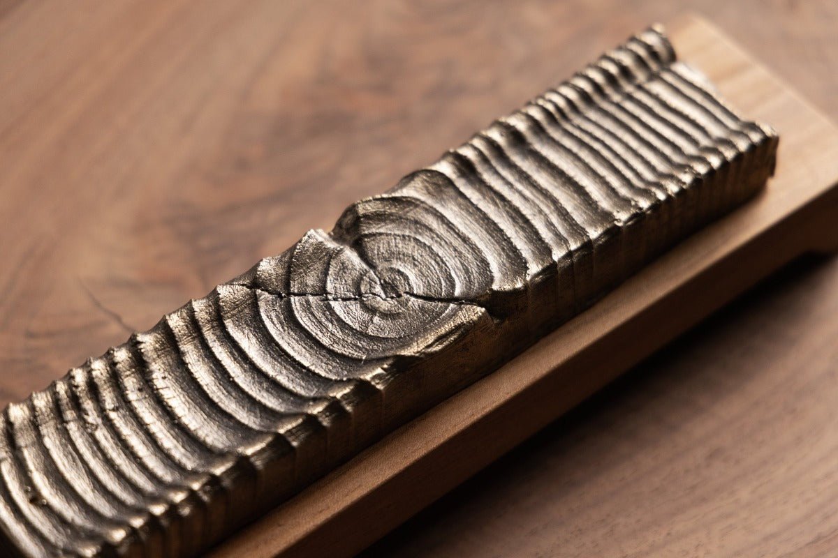 Wooden Incense Holder with Bronze Casting | Limited Edition-zoom-4