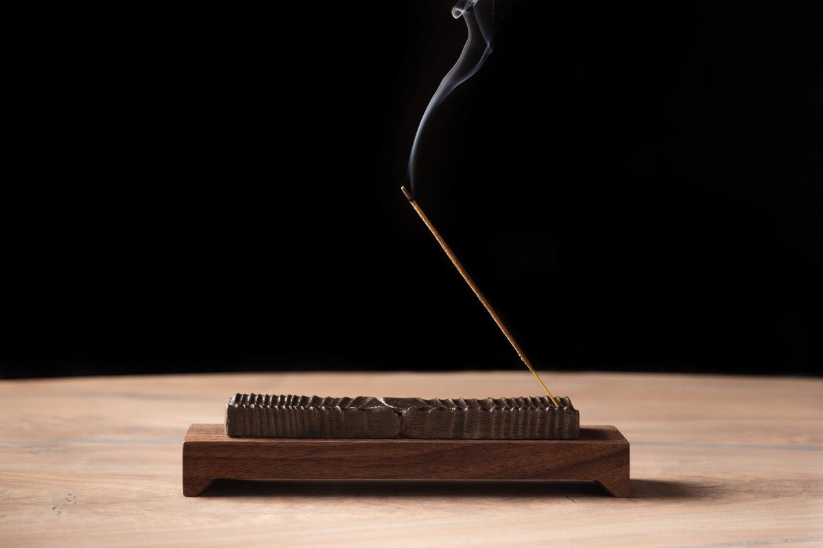 Wooden Incense Holder with Bronze Casting | Limited Edition-2