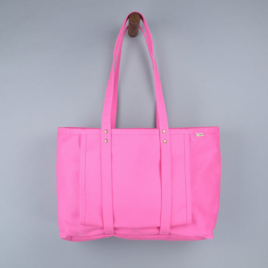Beachwood Yoga Tote Bag in Flamingo Pink