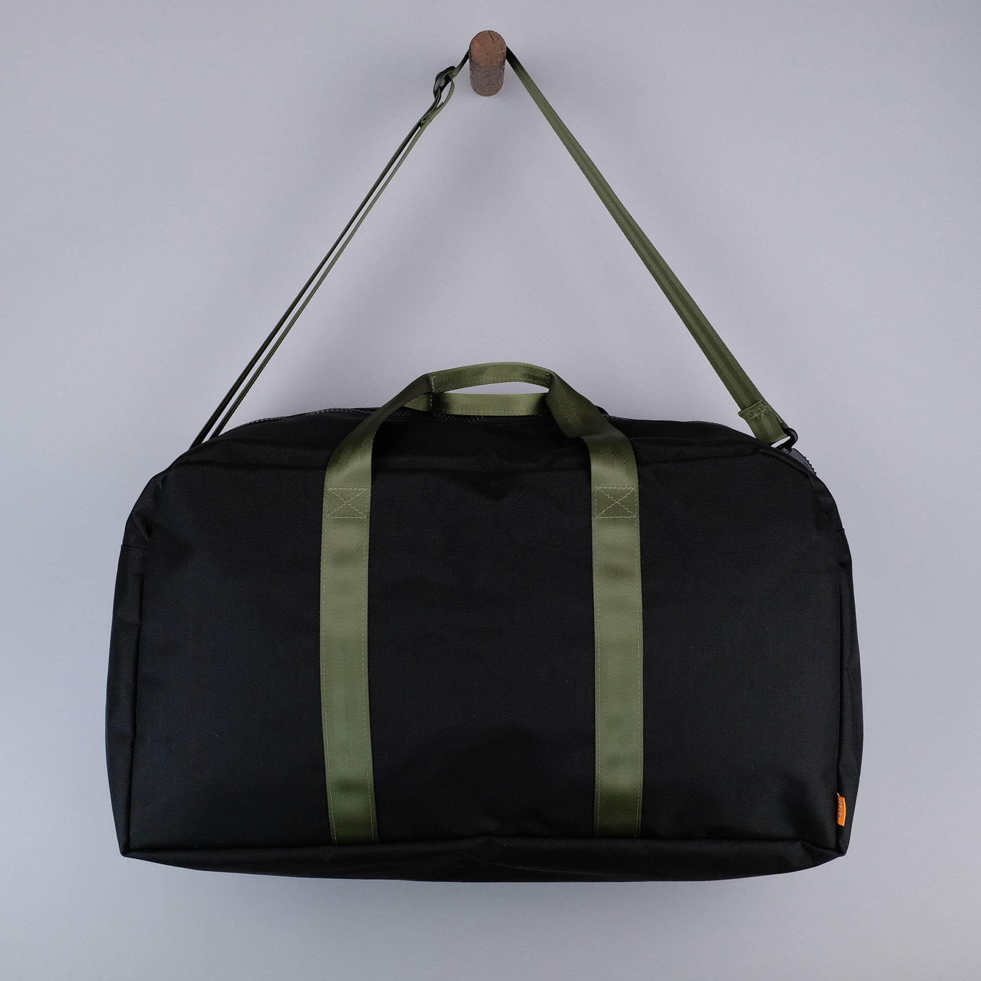 Bryant Large Duffle Bag in Black + Olive-zoom-1