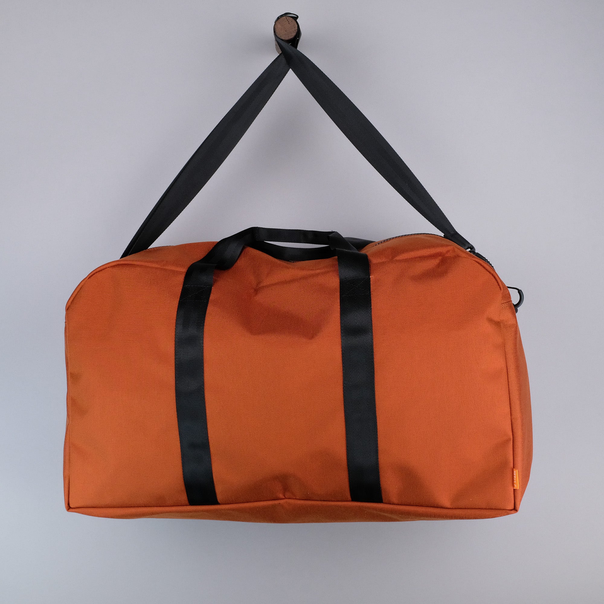 Bryant Large Duffle Bag in Rust + Black