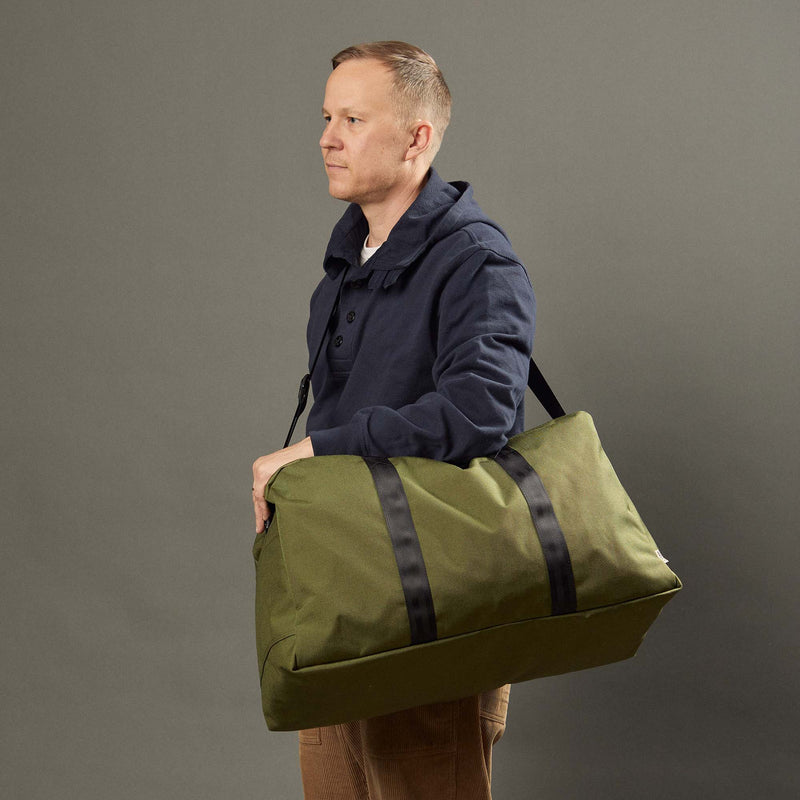 Bryant Large Duffle Bag in Rust + Black-zoom-