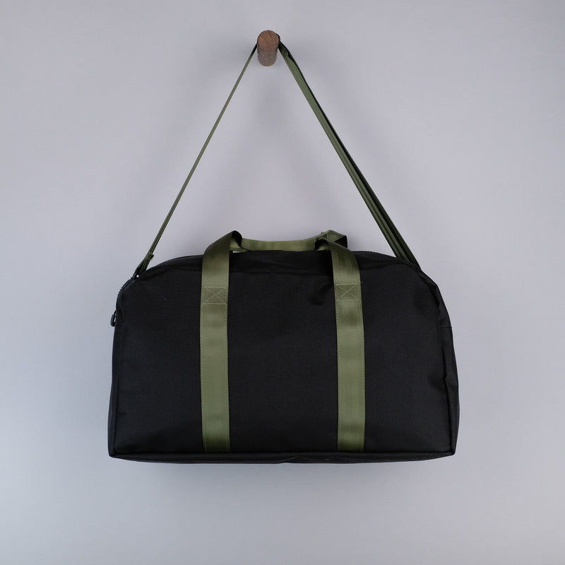 Bryant Medium Duffle Bag in Black + Olive-zoom-