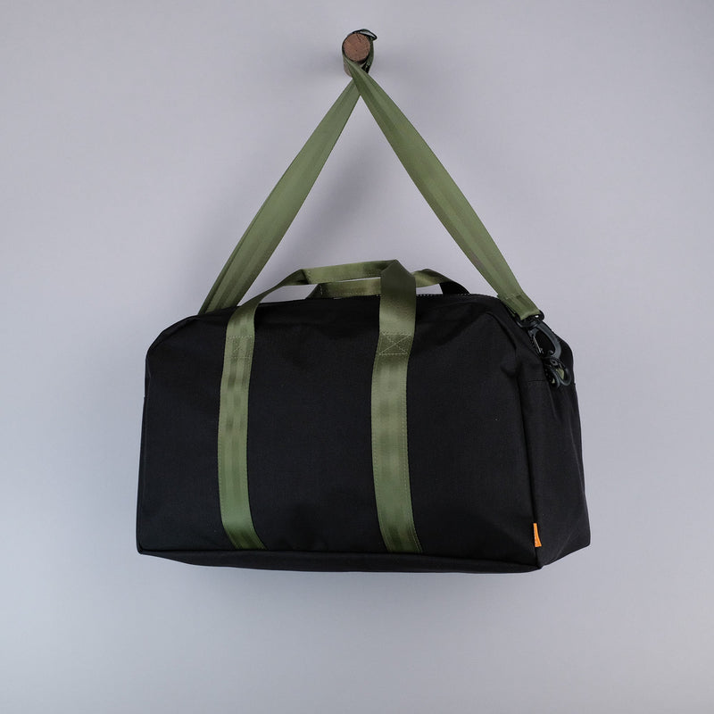 Bryant Medium Duffle Bag in Black + Olive-zoom-