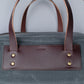 Bryant Medium Duffle Bag in Charcoal + Dark Brown