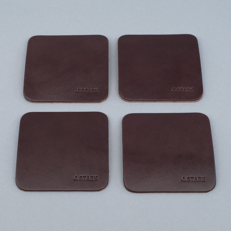 Leather Coasters | Pack of Four-zoom-