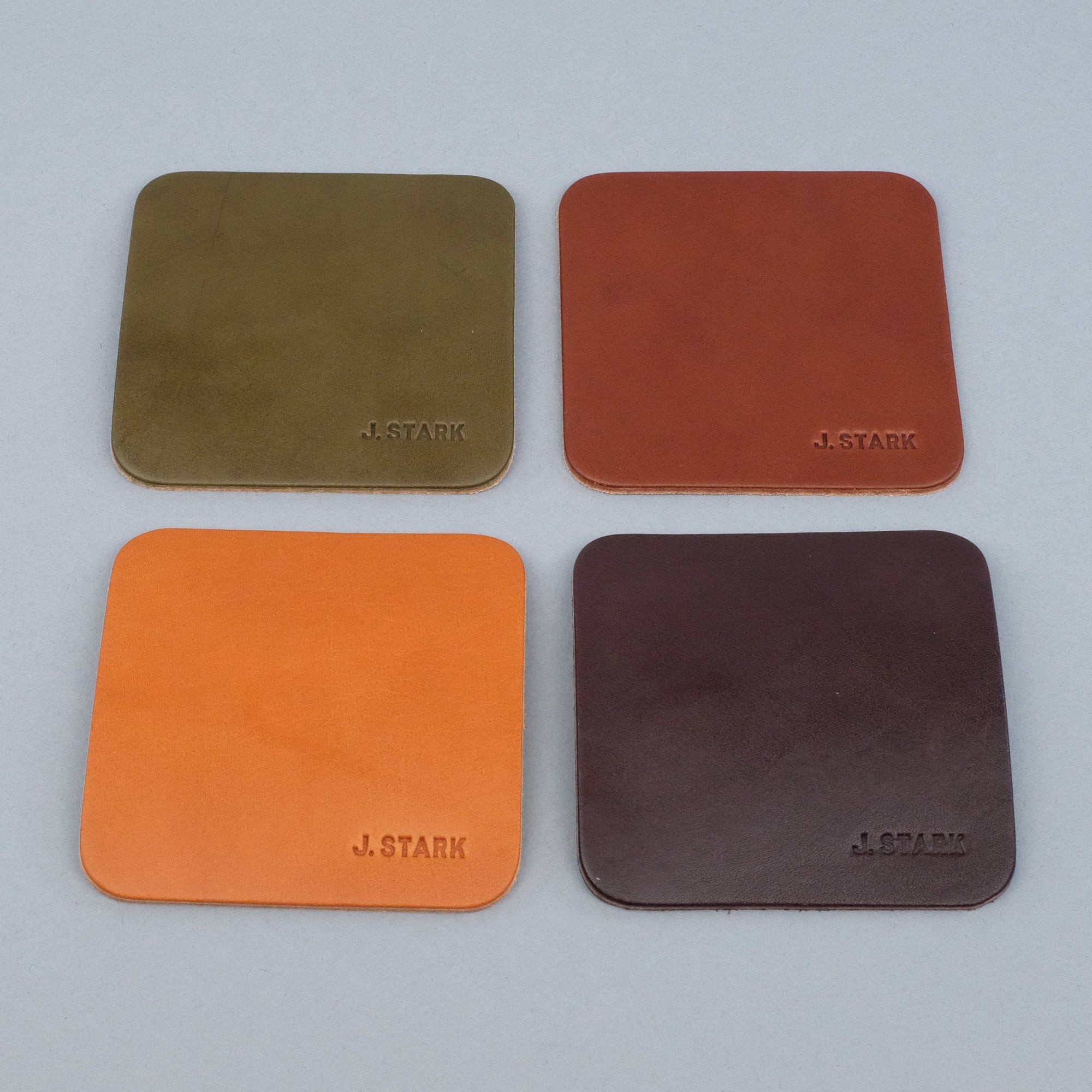 Leather Coasters | Pack of Four-zoom-1