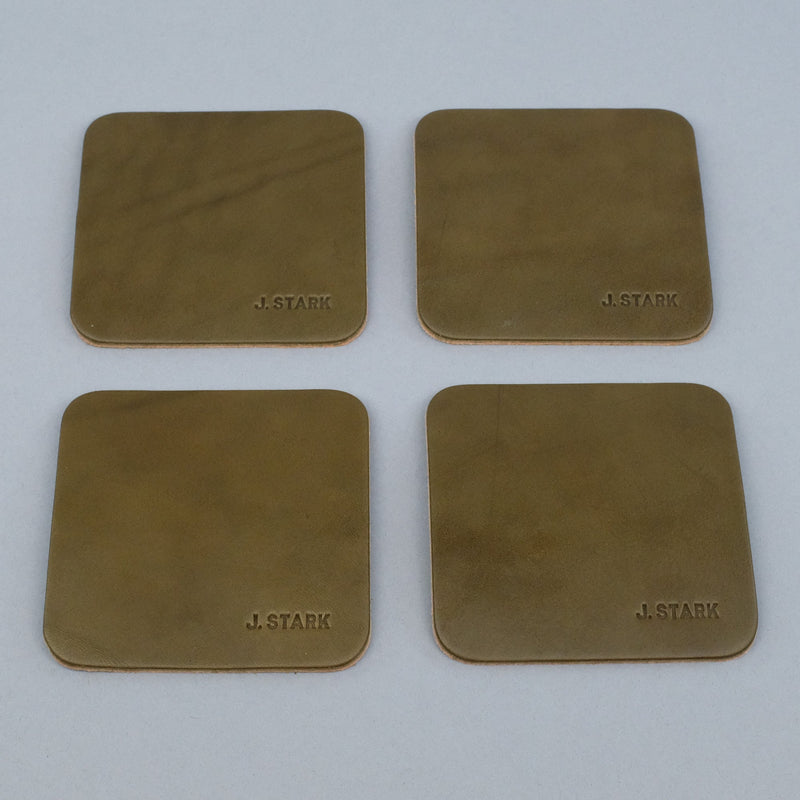Leather Coasters | Pack of Four-zoom-