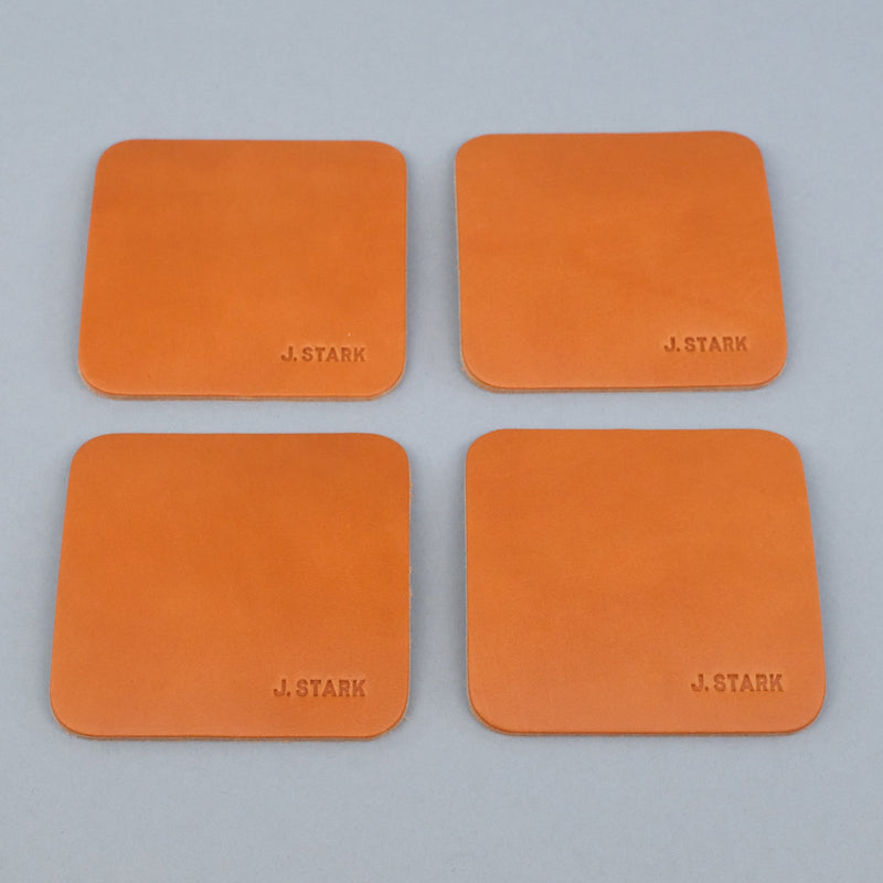 Leather Coasters | Pack of Four-zoom-