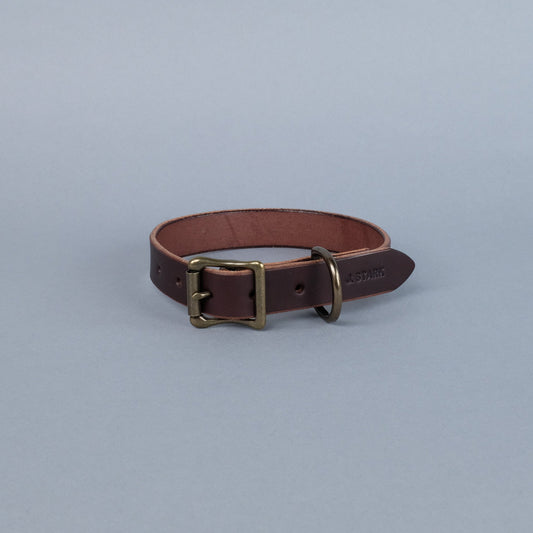 Seymour Standard Dog Collar in Dark Brown