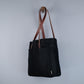 Franklin Tote Bag in Black + Dark Brown