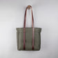 Franklin Tote Bag in Olive + Dark Brown