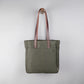 Franklin Tote Bag in Olive + Dark Brown