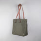 Franklin Tote Bag in Olive + Dark Brown