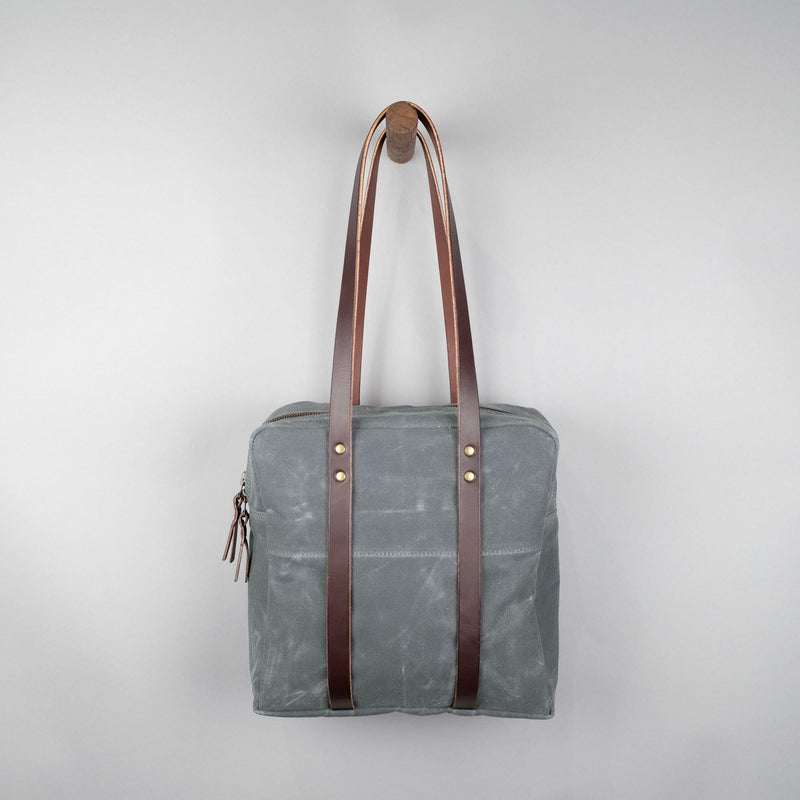Franklin Zip Tote Bag in Charcoal-zoom-