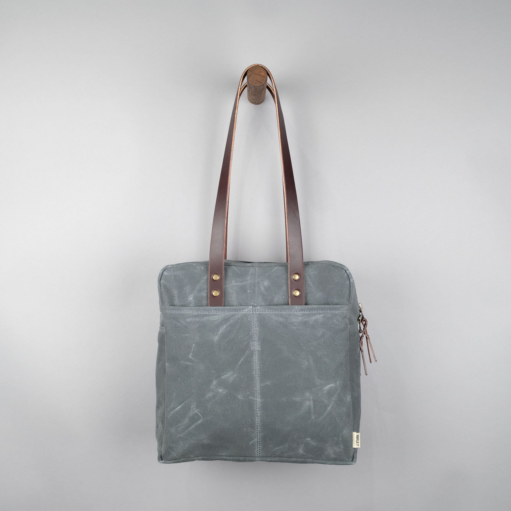 Franklin Zip Tote Bag in Charcoal
