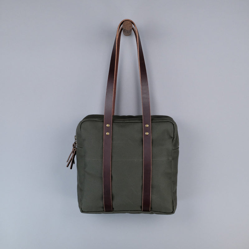 Franklin Zip Tote Bag in Olive-zoom-