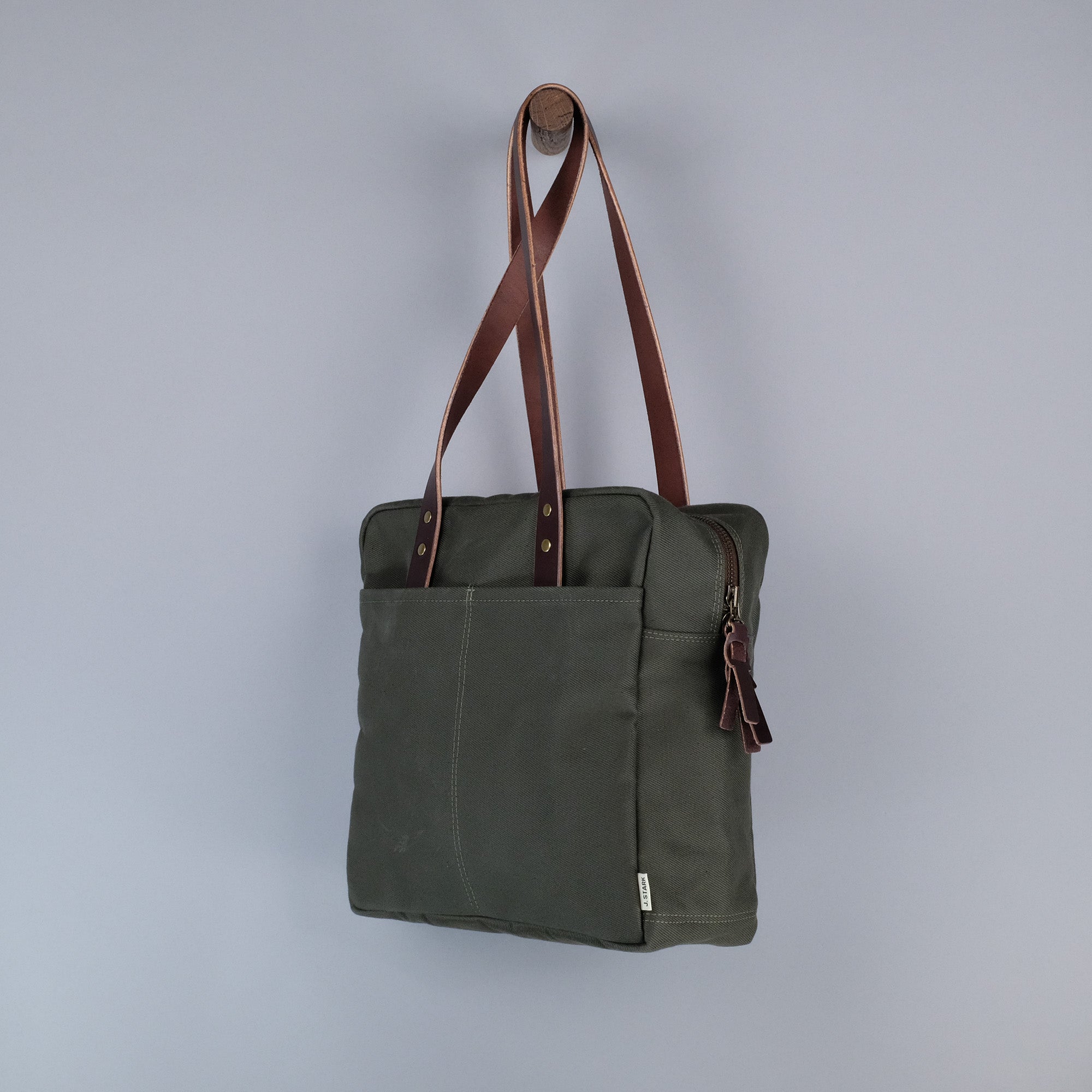 Franklin Zip Tote Bag in Olive