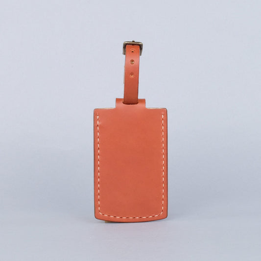 Huron Luggage Tag in Chestnut