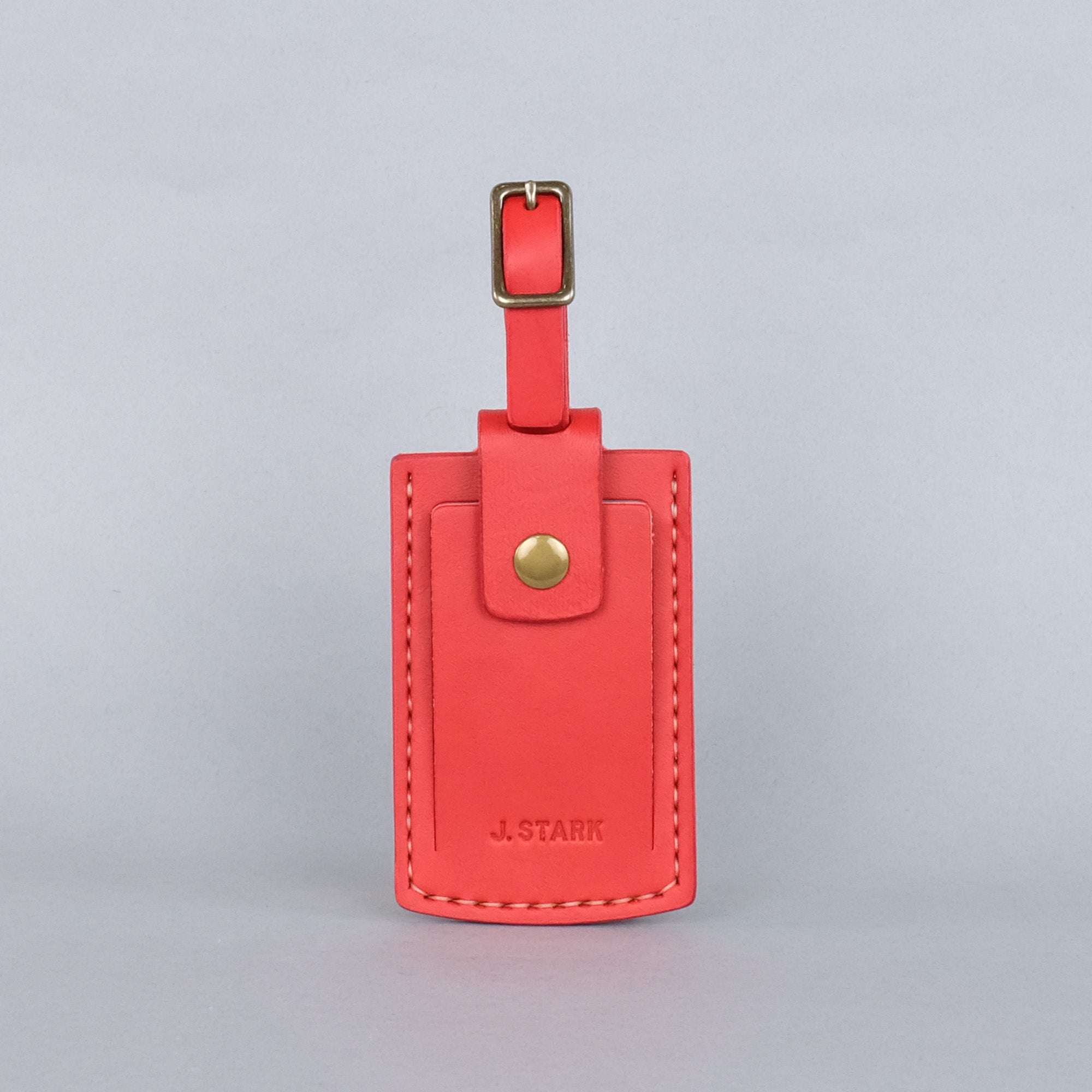 Huron Luggage Tag in Chili Pepper Red-zoom-1