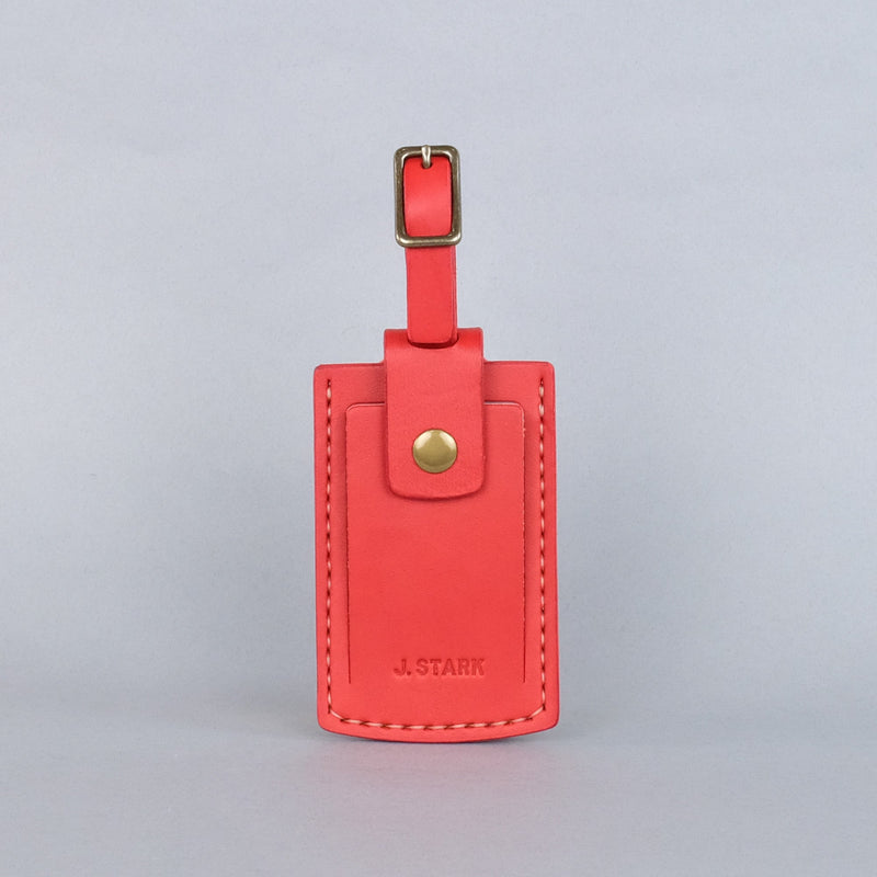 Huron Luggage Tag in Chili Pepper Red-zoom-