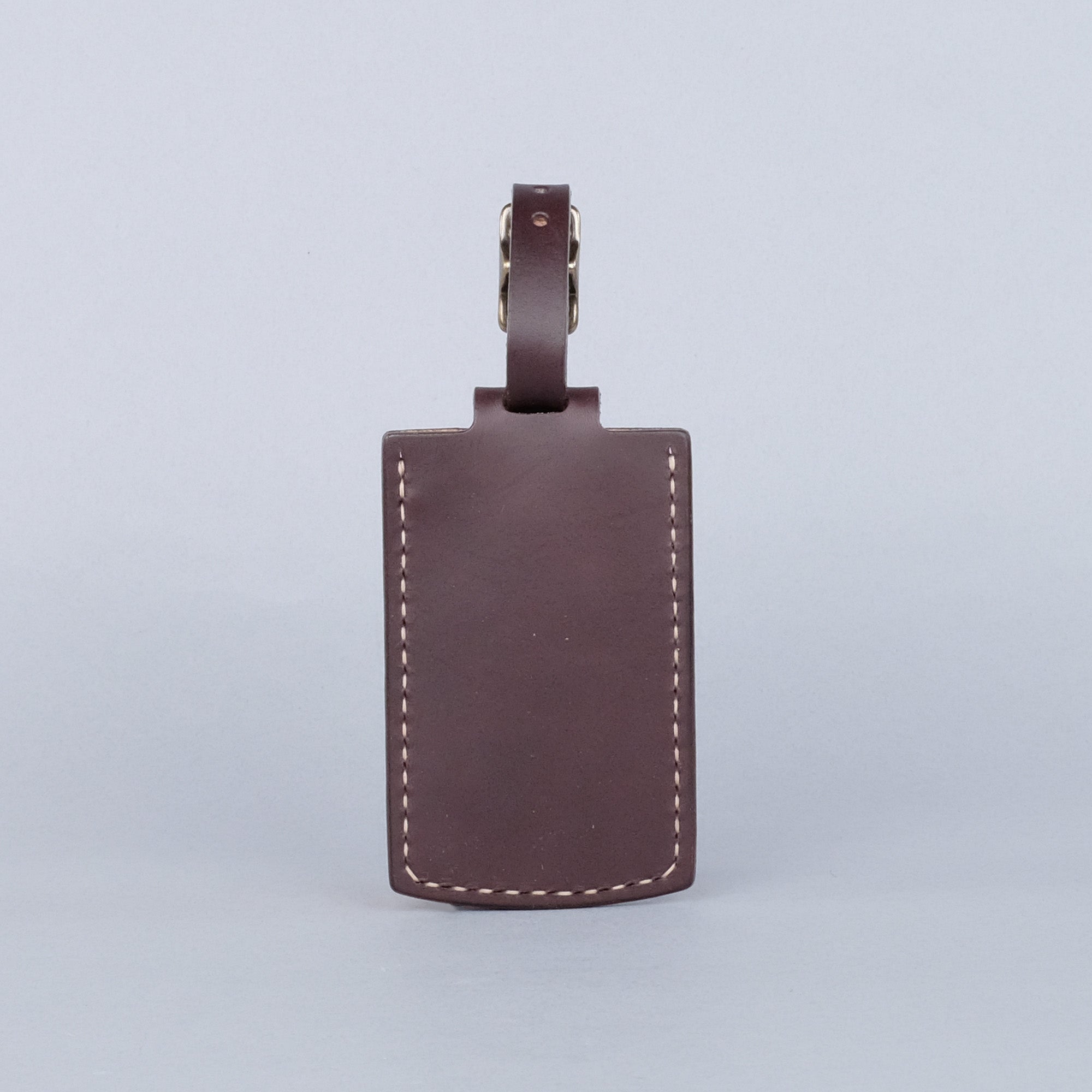 Huron Luggage Tag in Dark Brown