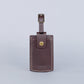 Huron Luggage Tag in Dark Brown