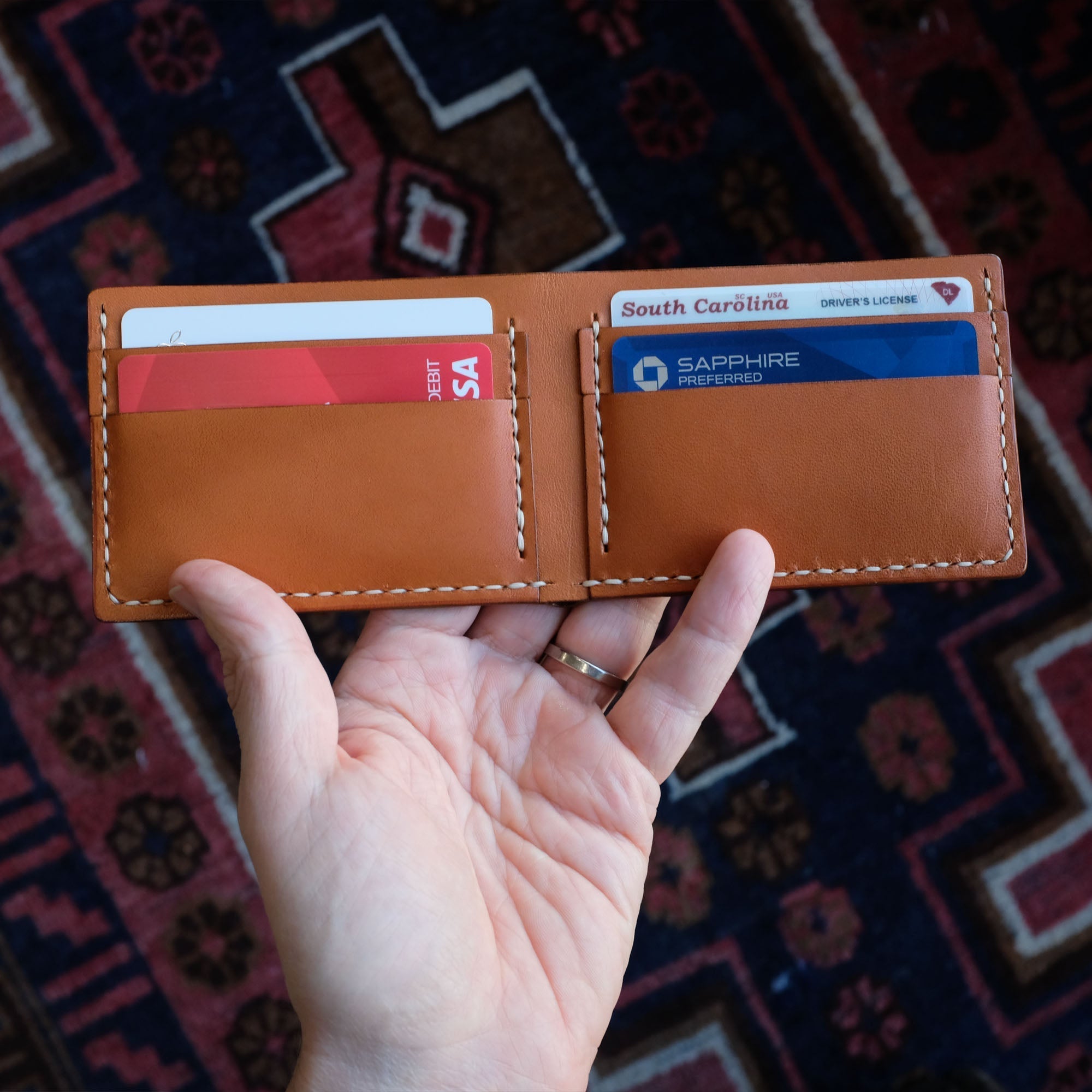 Melrose Bi-Fold Wallet in Chestnut-zoom-5